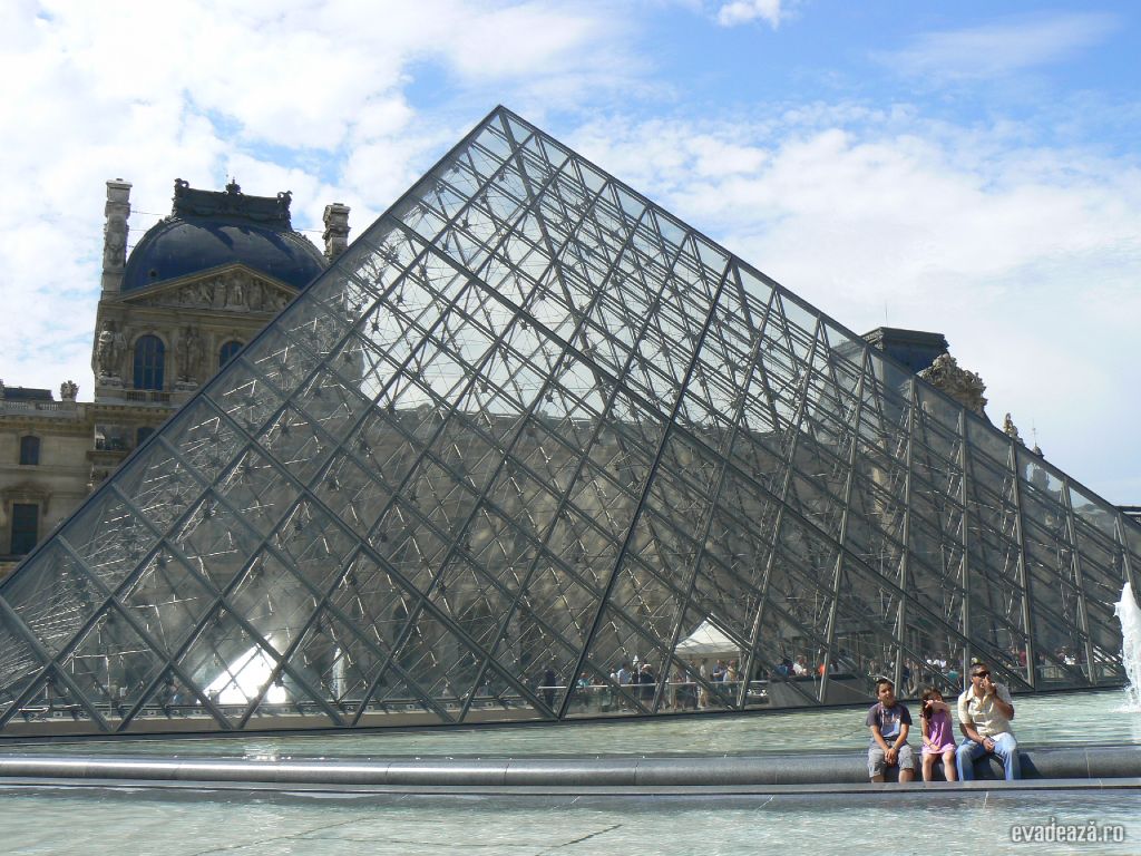 Intrarea in muzeul Louvre