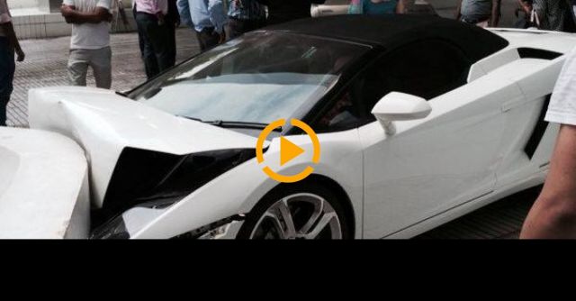 Hotel Valet Crashes Lamborghini Gallardo In Delhi