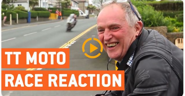 Dad's Reaction To Racers - Isle Of Man TT 2014