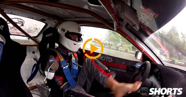 Polish Pro Drifter Bartosz Drifts Using His Feet
