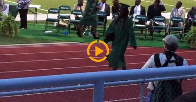 Girl Wears Wrong Shoes To Graduation, Falls Hard