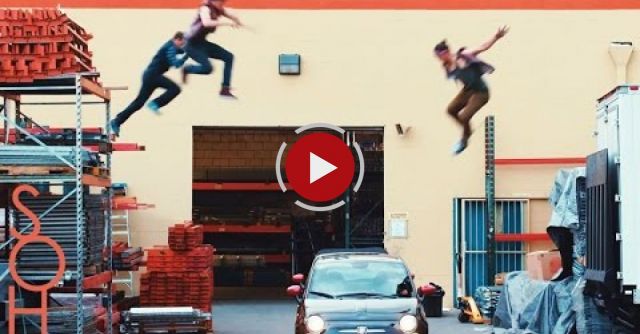 Parkour & Freerunning Stunts On Moving Cars!