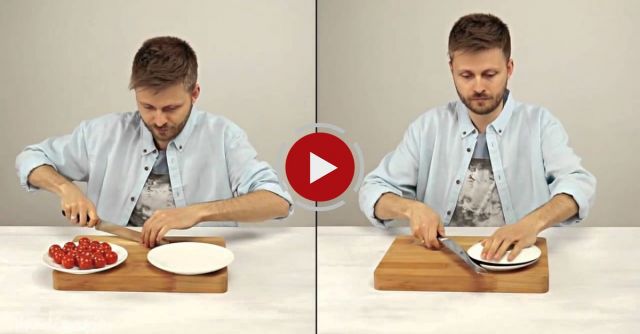 Cut Tomatoes Like A Boss (In 5 Seconds)