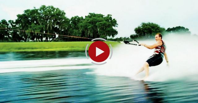 Barefoot Skiing Behind Airplane 