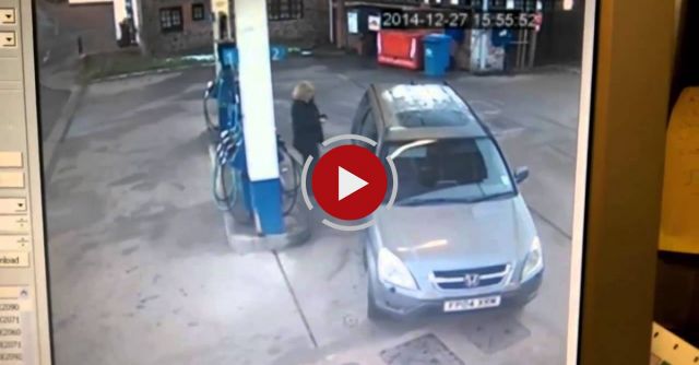 Woman Tries To Fill-up Her Car, It's Not As Easy As It Seems 