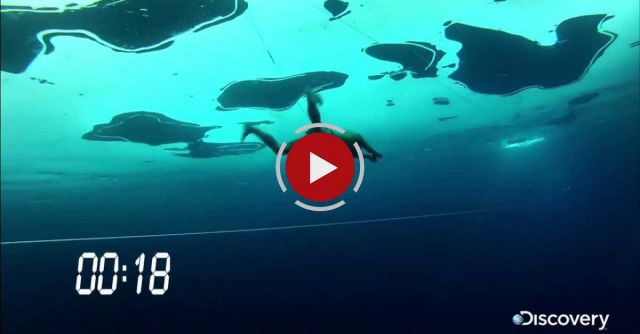 250 Feet Below 3 Feet Of Ice In Speedos