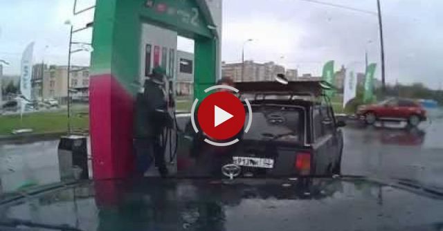 Cheerful Russian Refueller 