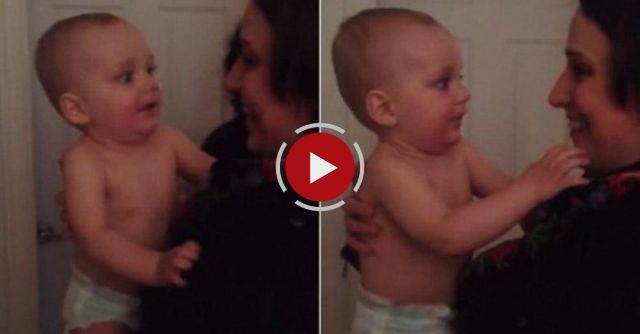 My 10 Month Old Son Meets My Wife's Twin For The First Time