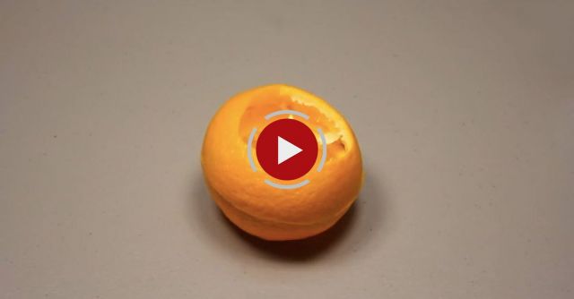 Make A Lamp From An Orange In 1 Minute.
