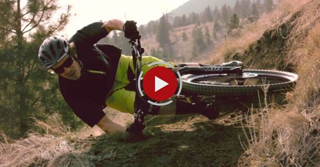 Matt Hunter Going Around A Corner On His Bicycle