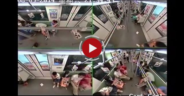 Reaction Of Passengers When Someone Faints On A Shanghai Subway