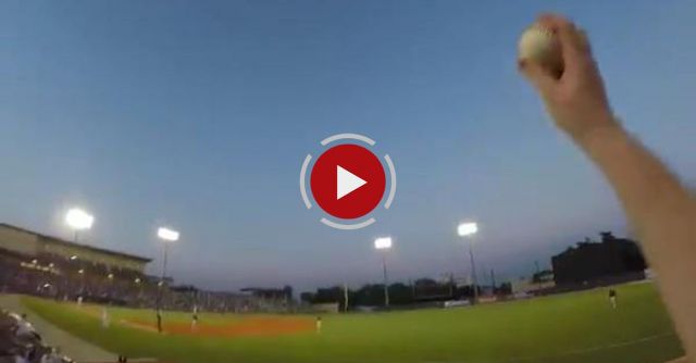 Barehanded Baseball Line Drive Catch