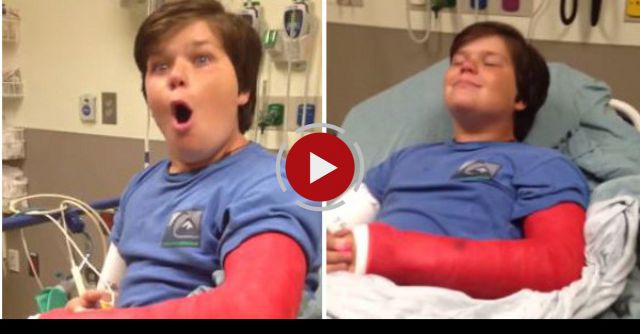 Walker Broke His Arm