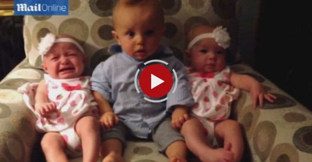 Adorably Confused Baby Meets Twins