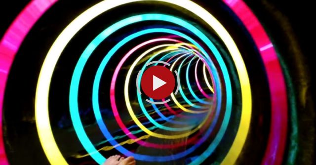 Black Hole - Colorful LED Water Slide!