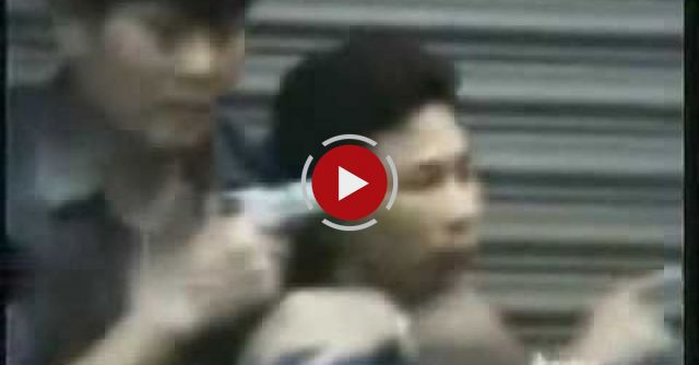 Crazed Gunman Taken Out By His Own Hostage