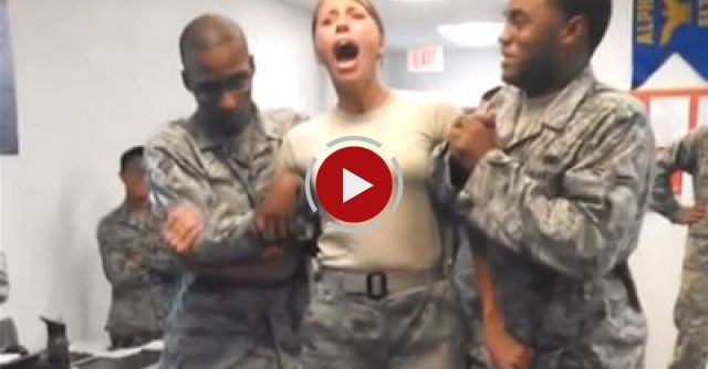 USAF Girl Gets Tazed 