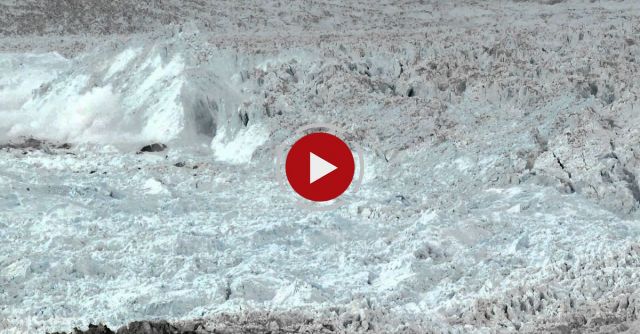 Largest Glacier Calving Ever Filmed 
