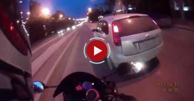 Aggressive Bikers Attack And Get PayBack , Road Rage Car Revenge
