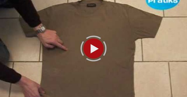 How To Fold A T-Shirt In 5 Seconds