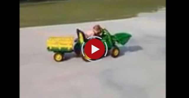 Kid Falls Asleep At The Wheel