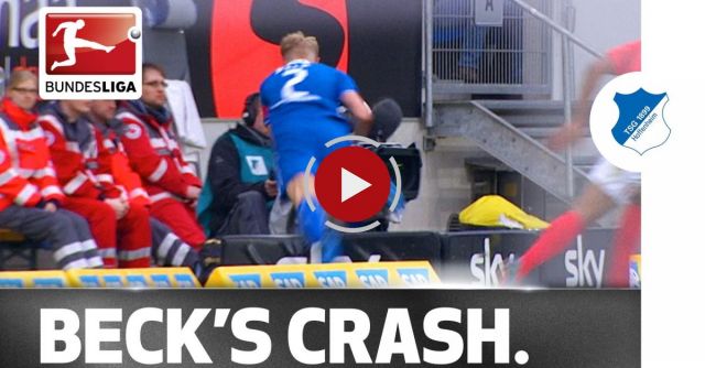 Ouch! Cameraman Knocked Out