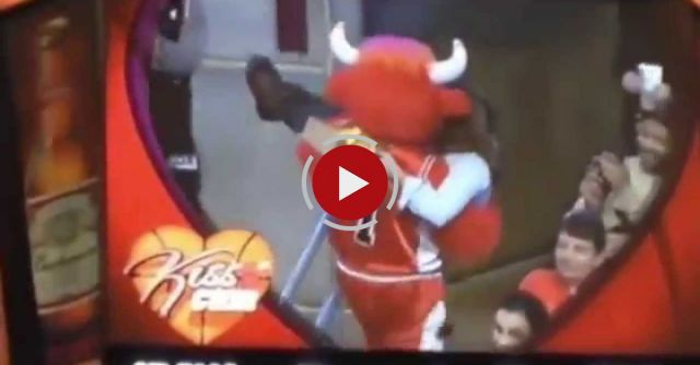 Benny The Bull Kiss Cam Steals Celtic's Fan Girlfriend 