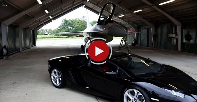 Lamborghini Aventador Vs. F16 Fighting Falcon