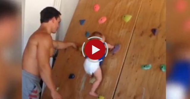 Baby Climbing Indoors