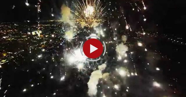 Fireworks Filmed With A Drone