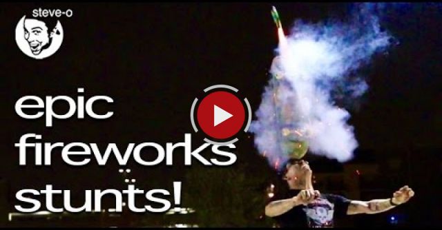Epic Fireworks Stunts - Steve-O