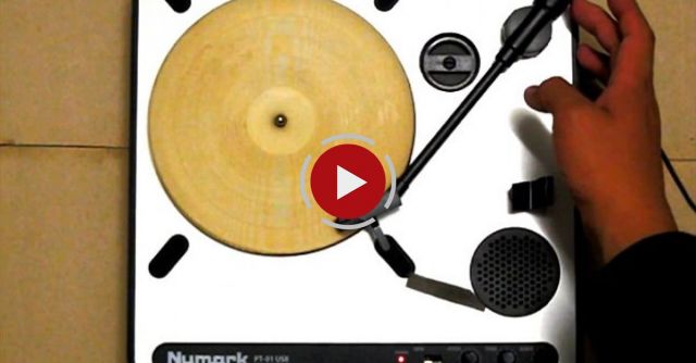 An Actual Playable Tortilla Record Etched With A Laser Cutter