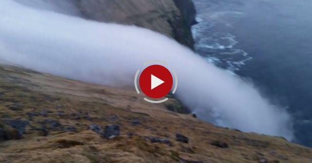 Amazing Fog Waterfall