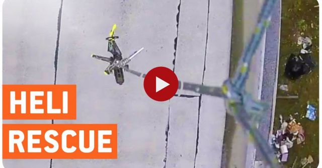 Drone Rescues Helicopter
