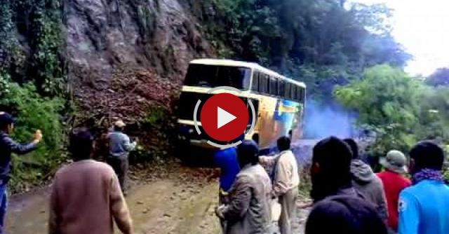 Death Road In Bolivia - Treacherous Mountain Pass In The Amazon