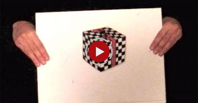 Floating Cube In Center