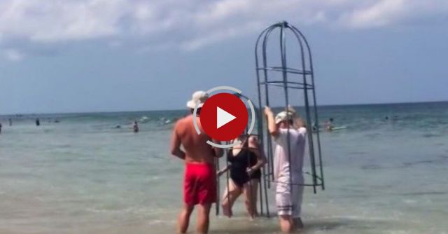 Homemade Couples' Shark Cage In Outer Banks ORIGINAL