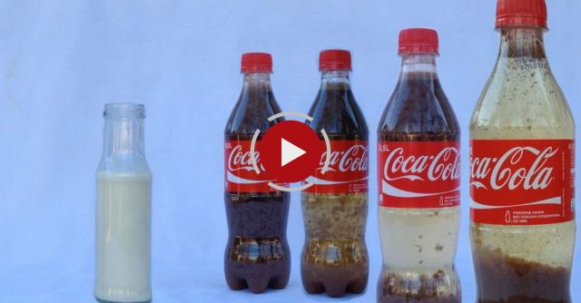 Coca Cola And Milk Experiment