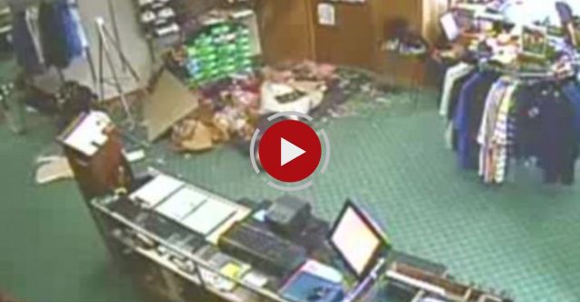 Man Falls Through Golf Shop Ceiling