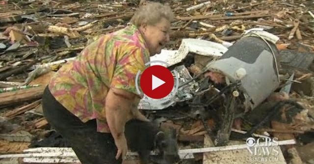 Oklahoma Tornado: Dog Emerges From Debris