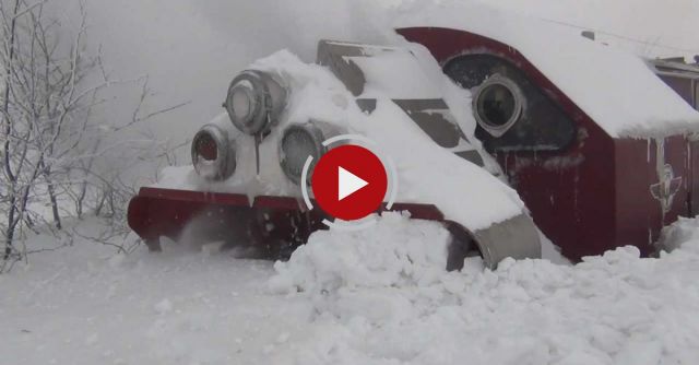 Biggest Snowfall Vs Train Snowblower 