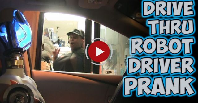 Drive Thru Robot Driver Prank