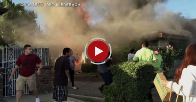 Man Rescued From Burning Fresno Home