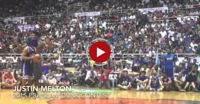 Justin Melton Tries To Dunk With Blindfold On