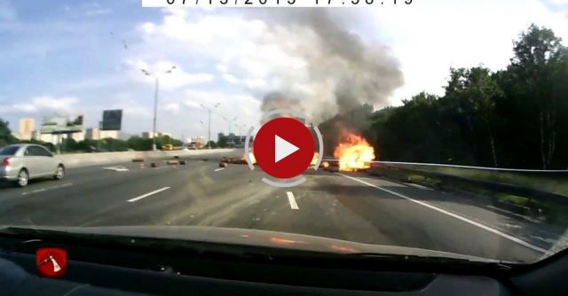 Russian Truck Gas Explosion