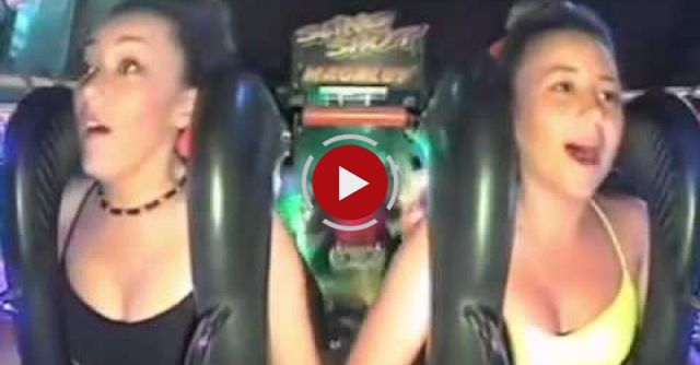 Funny Irish Girl Passes Out Twice On Slingshot Ride In Magaluf