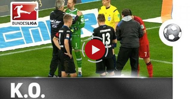 Goalkeeper Gets Knocked Out By The Ball