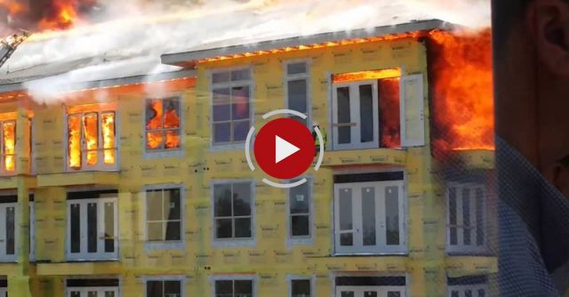 Fire Near AIG Campus