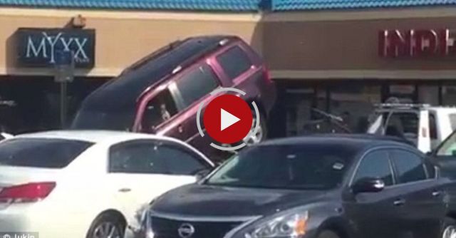 This Guy Isn't Having A Good Day. Trying To Get Out Of Being Towed.