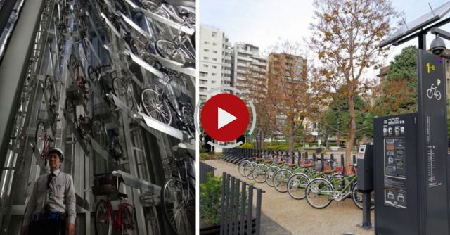 Underground Bicycle Parking Systems In Japan